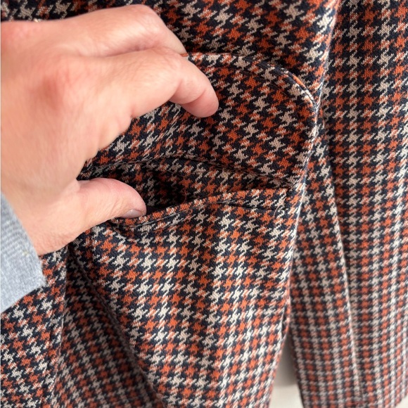 Maeve by Anthropologie Asymmetrical Houndstooth Blazer Jacket Size XS - Picture 7 of 10